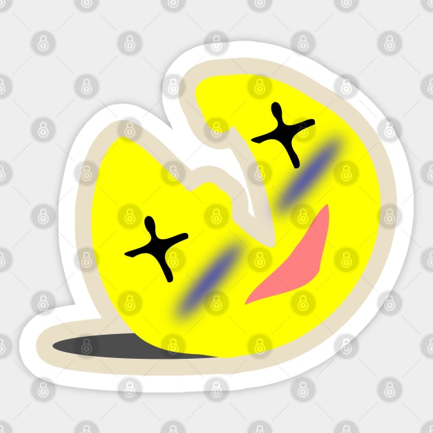 Mood Funny Silly Face Cartoon Smile Emoji Design Sticker by sillyindustries